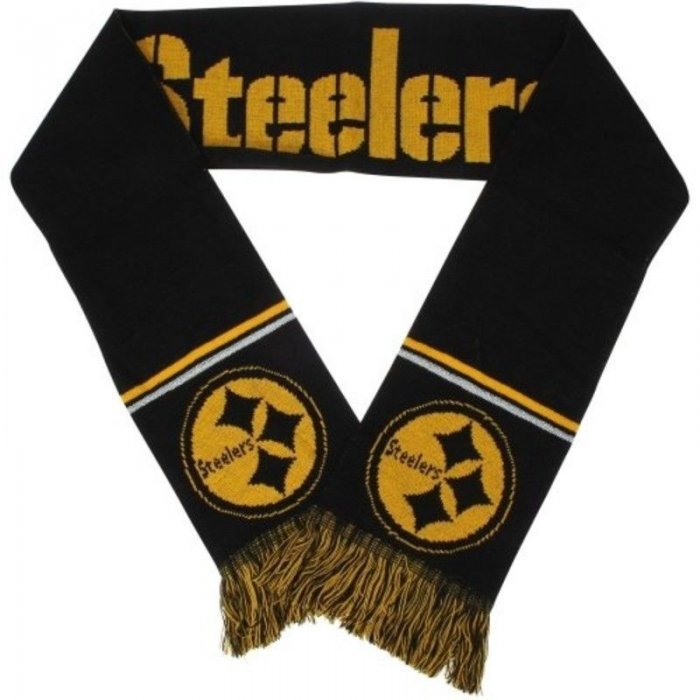 Pittsburgh Steelers NFL Acrylic Metallic Thread Scarf,Forever Collectibles,...