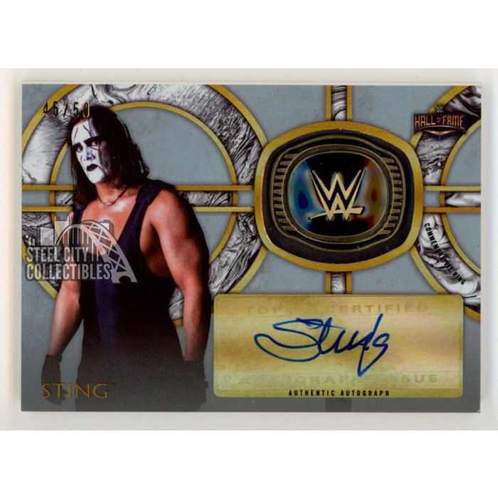 Sting 2018 Topps WWE Legends Hall Of Fame Autograph Ring