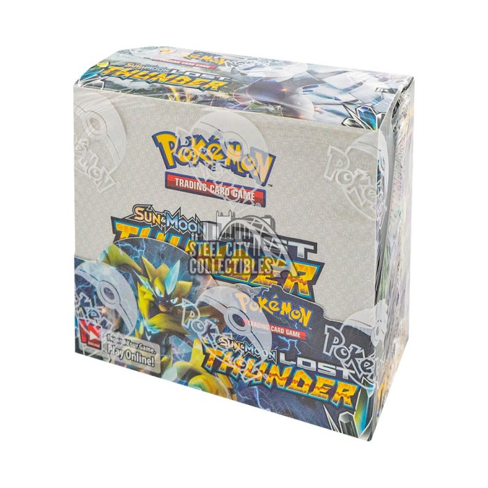 Pokemon Sun & Moon Lost Thunder Booster Box | Steel City
