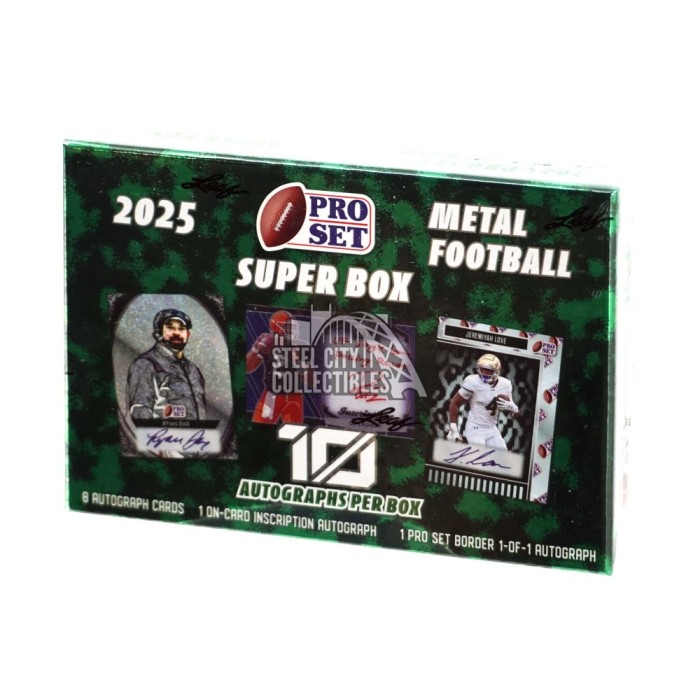 2025 Pro Set Metal Football Super Box | Steel City Collectibles