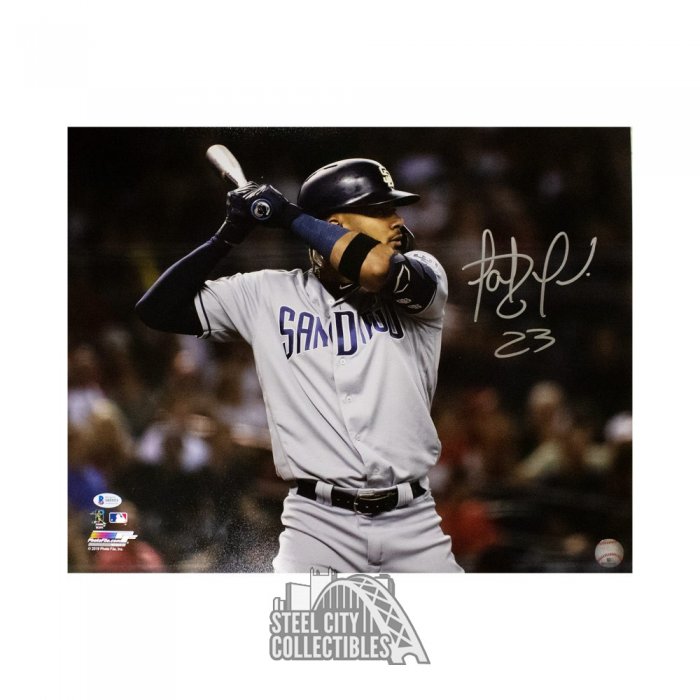 Fernando Tatis San Diego Padres Autographed Signed Engraved Blonde Baseball Bat Peter JSA DEBUT COA
