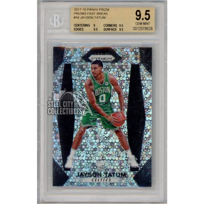Jayson Tatum 2017-18 Panini Prizm Fast Break Rookie Card #16 BGS
