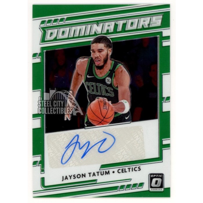 Jayson Tatum 2020-21 Panini Optic Dominators Autograph Card