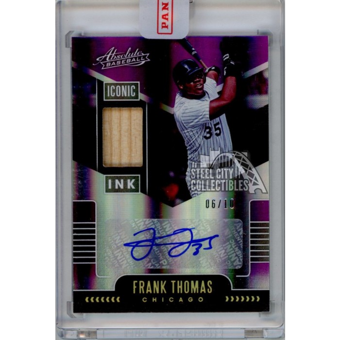 Frank Thomas 2020 Panini Absolute Iconic Ink Autograph Bat