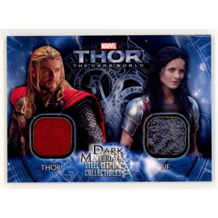 Thor/Sif 2013 Upper Deck Marvel Dark Materials Dual Relic