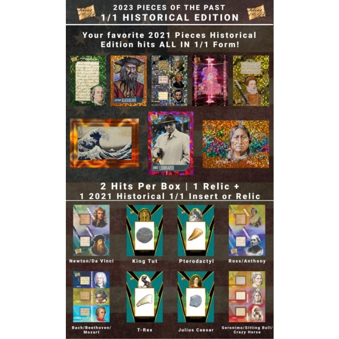 2023 Super Break Pieces of the Past Historical 1/1 Edition 10Box Case
