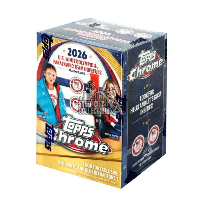 2026 Topps Chrome U.S. Olympics Blaster Box | Steel City Collectibles