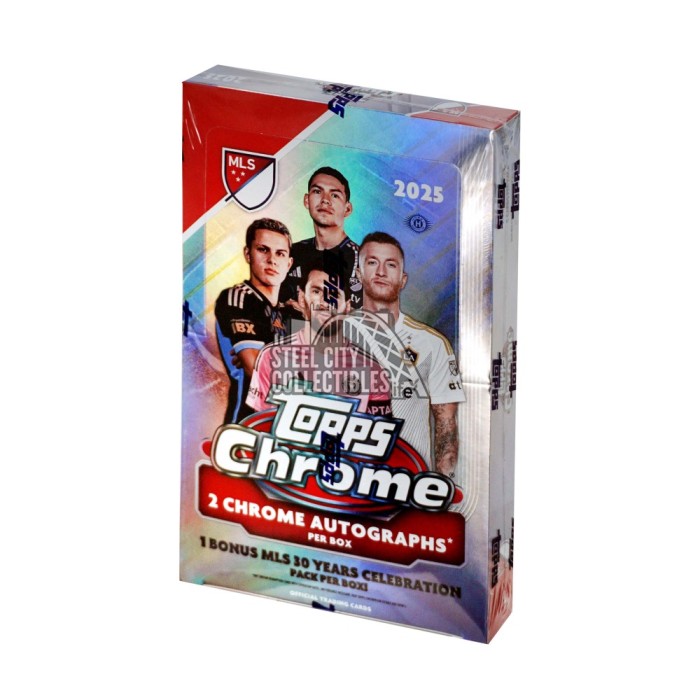 2025 Topps Chrome MLS Soccer Hobby Box | Steel City Collectibles