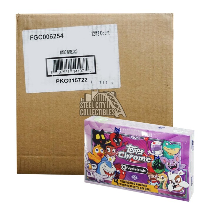 2025 Topps VeeFriends Chrome Hobby 12-Box Case | Steel City