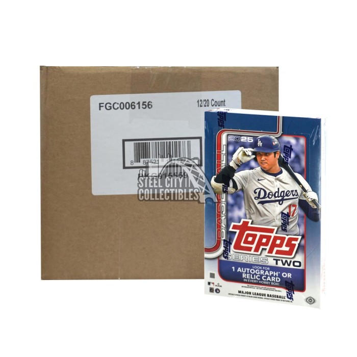 2025 Topps Series 2 Baseball Hobby 12-Box Case | Steel City