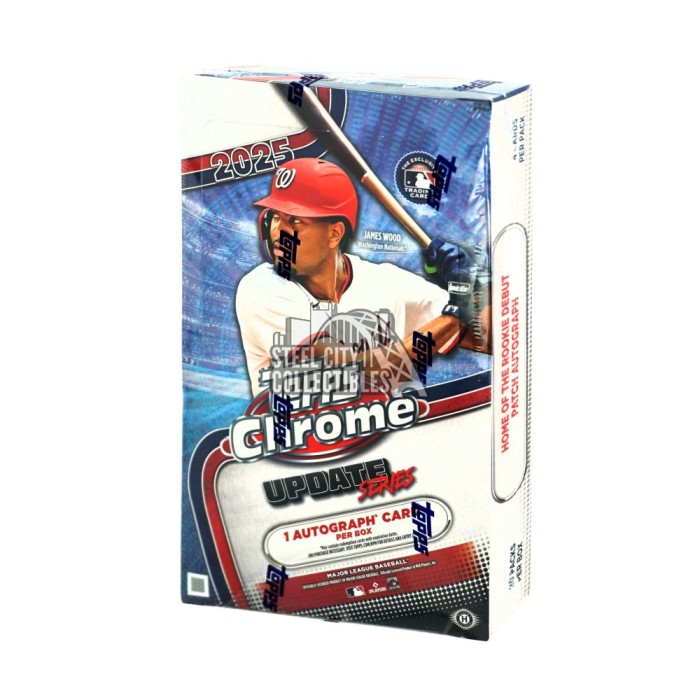 2025 Topps Chrome Update Series Baseball Hobby Box | Steel City