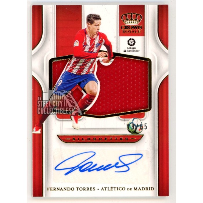 Fernando Torres 2019-20 Panini Crown Silhouette Autograph Jersey