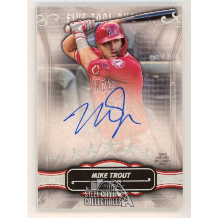 MIKE TROUT メモラビリア直筆サインカード /25 MIKE TROUT メモラビリア直筆サインカード /25 MIKE TROUT