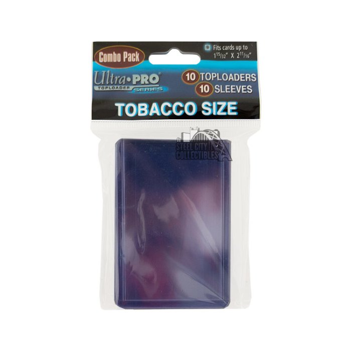 Ultra Pro Tobacco Size Card Toploaders & Sleeves Combo Pack | Steel City  Collectibles