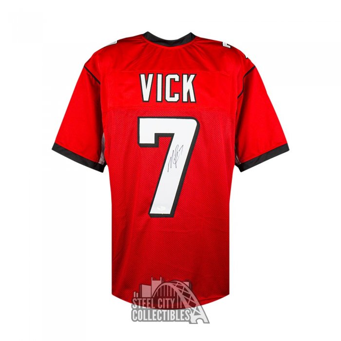JSA COA Michael Vick Autographed Atlanta Falcons Custom White Football Jersey