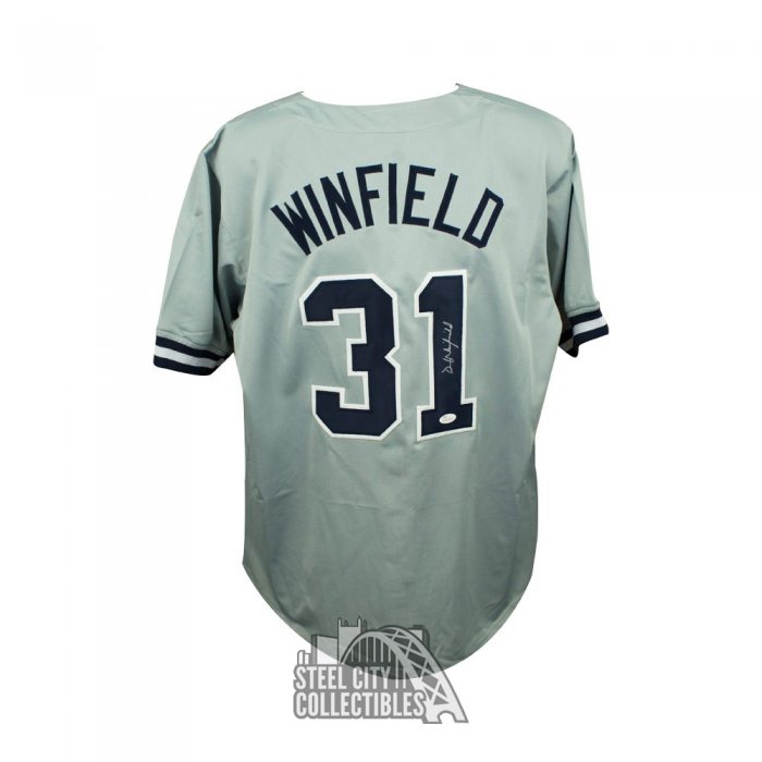 Dave Winfield Autographed New York Custom Gray Baseball Jersey