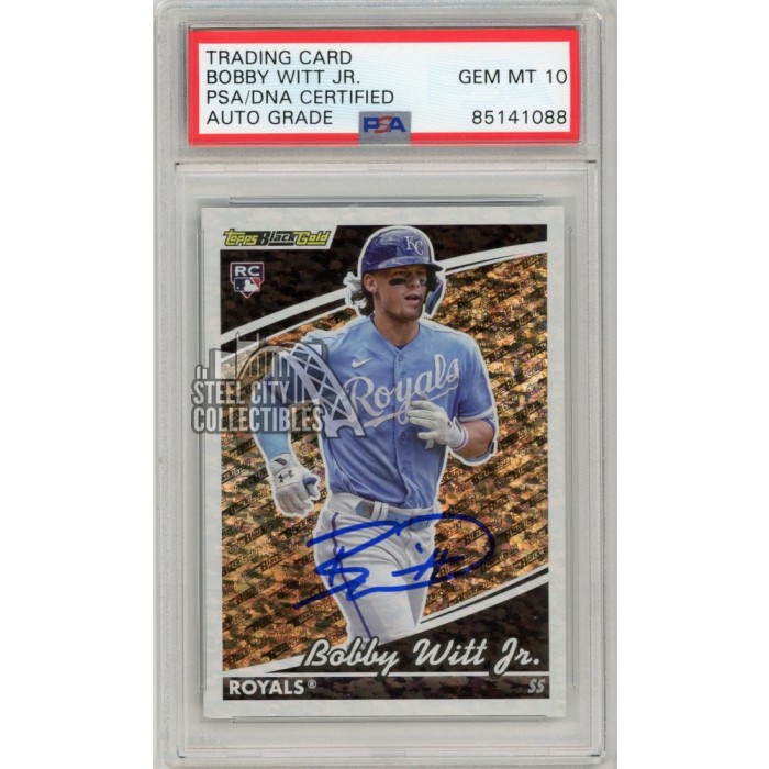 2020 Onyx Vintage Extended BOBBY WITT JR Blue Ink Auto PSA