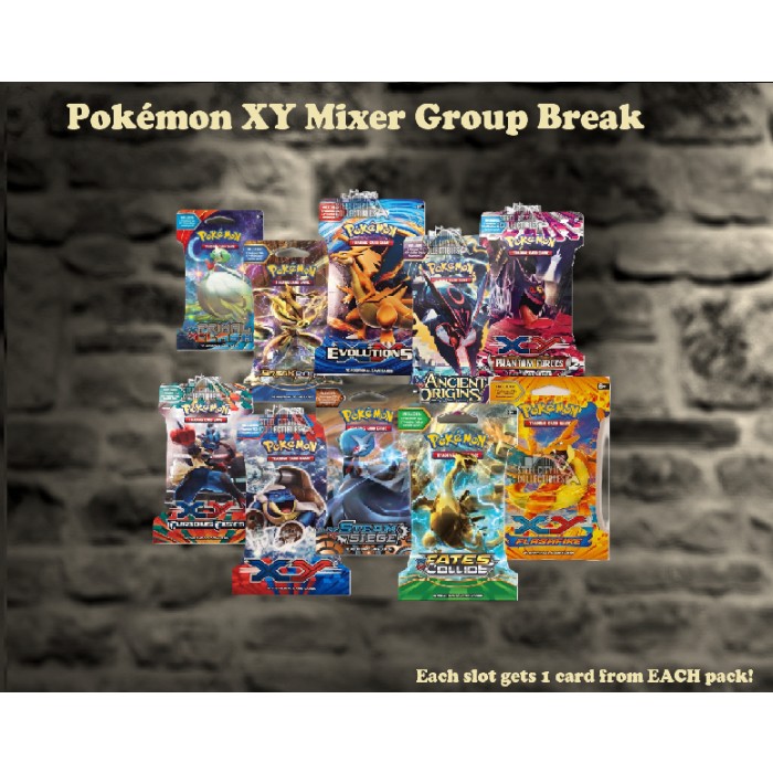 Pokemon XY Era Mixer Break — 10-Pack Random 10-Card Group Break #1