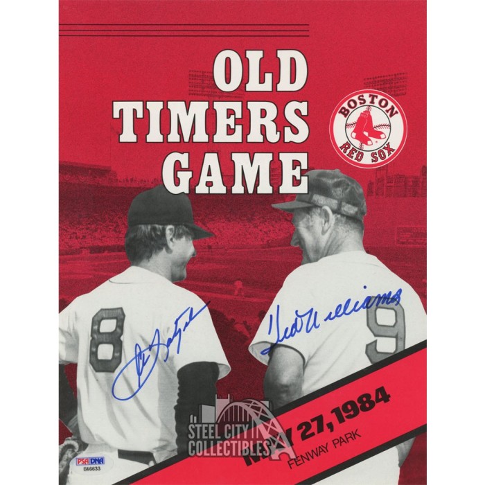 Williams & Yastrzemski Autographed Old Timers Game 5/27/84 Program