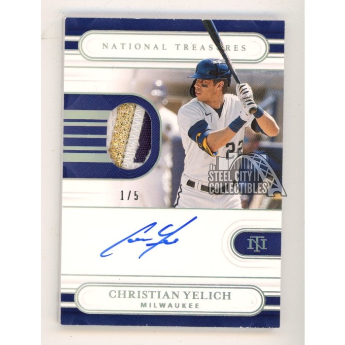 Christian Yelich Topps National Baseball Card Day Autograph card 