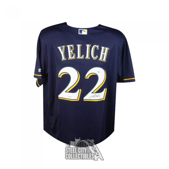 yelich signed jersey