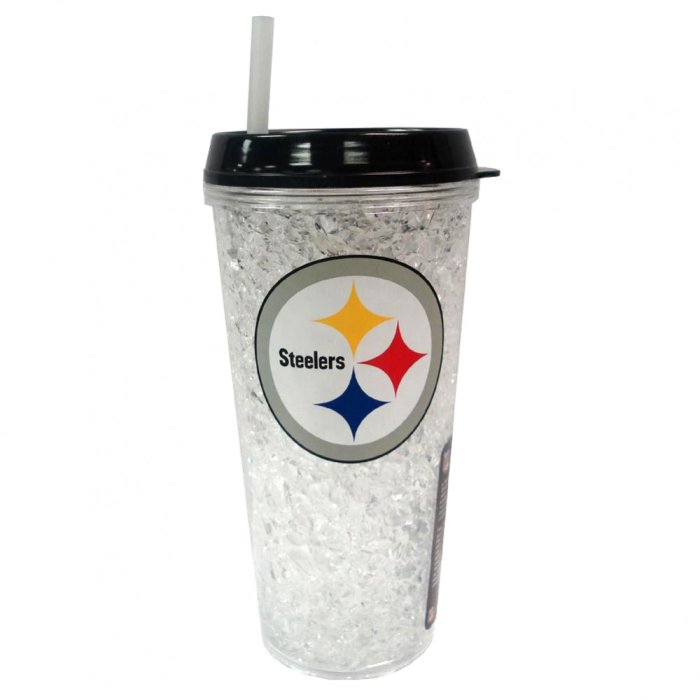 Pittsburgh Steelers NFL 16oz. Crystal Freezer Travel Tumbler | Steel ...