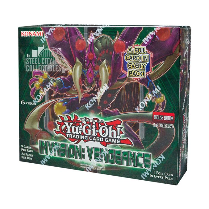 Konami Yu-Gi-Oh Invasion Vengeance 1st Edition Booster Box | Steel City  Collectibles