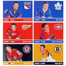 1995-96 Parkhurst '66-67 Hockey Scoring Leaders /1966 6-Card Insert Set - 10-Set Lot