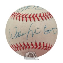 11 MLB Hall of Famers Autographed Official National League Baseball - JSA LOA (Mays)