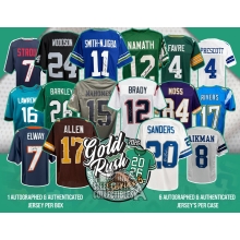 2026 Gold Rush Autographed Football Jersey Series 5 6-Box Case