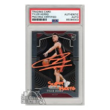 Tyler Herro 2019-20 Panini Prizm Autograph Rookie Card "Super Herro" #259 PSA/DNA (Orange)