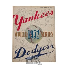 1952 World Series Yankees vs Dodgers Official Program (Unscored)