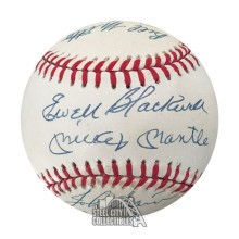 New York Yankees 1953 World Series Champions Reunion Autographed Official American League Baseball - JSA LOA (With Mickey Mantle)