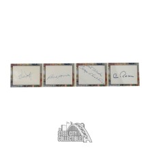 1954 Cleveland Indians 2017 Historic Autographs Multi-Signed Line-Ups Cut Signature Card 8/10 - BAS