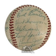 1956 New York Giants Multi-Signed Team Ball W/ 23 Signatures (Mays)- PSA/DNA LOA