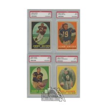 1958 Topps Football Complete 132 Card Set (4 Graded PSA 5)