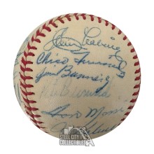 1960 Detroit Tigers Autographed Official American League Baseball - JSA LOA