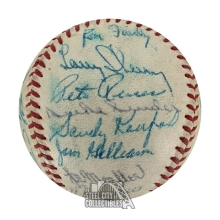 1962 Dodgers Autographed Team Ball W/ 28 Signatures (Koufax/Drysdale)- BAS LOA