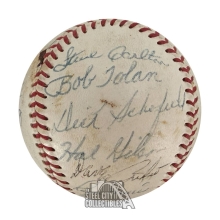 1968 St. Louis Cardinals Autographed Team Signed Spalding Baseball w/ 25 Signatures - JSA LOA (Poor/Mild Condition)