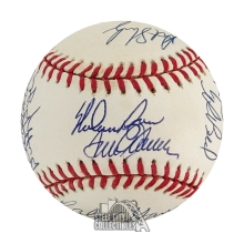 1969 New York Mets Reunion Team Signed Baseball - BAS LOA