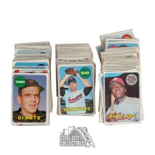 1969 Topps Baseball Assorted 380 Low Grade Card Lot w/ 12 High #'s (7 Duplicates)