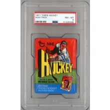 1971 Topps Hockey Wax Pack PSA 8