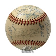 1972 Boston Red Sox Autographed Team Signed Official American League Baseball - JSA LOA