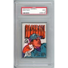 1972 O-Pee-Chee Baseball Wax Pack PSA 9