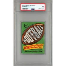 1974 Topps Football Wax Pack PSA 7