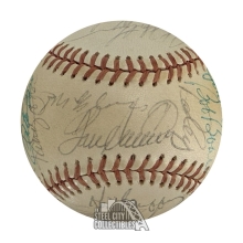 1976 National League All-Star Autographed Team Baseball- BAS LOA