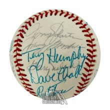 1977 California Angels Autographed Team Signed OAL Baseball - PSA/DNA (24 Sigs)