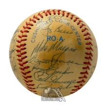 1982 New York Yankees Autographed Team Signed Official American League Baseball - JSA LOA