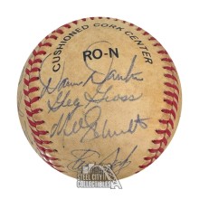 1986 Philadelphia Phillies Autographed Official National League Baseball - BAS LOA