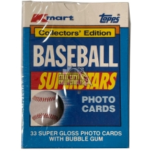 1990 Topps Kmart Baseball Superstars 33 Card Super Gloss Complete Set